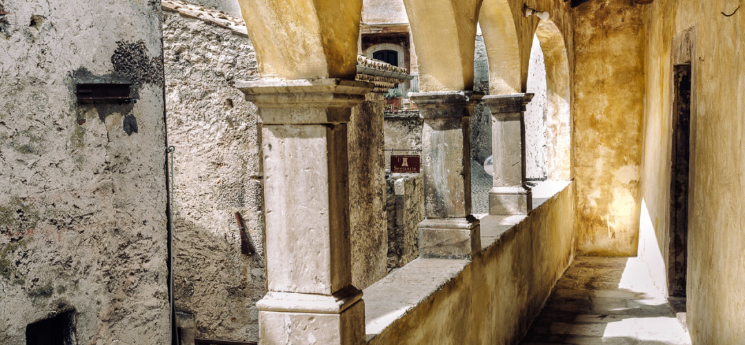 Suite with balcony overlooking the village
