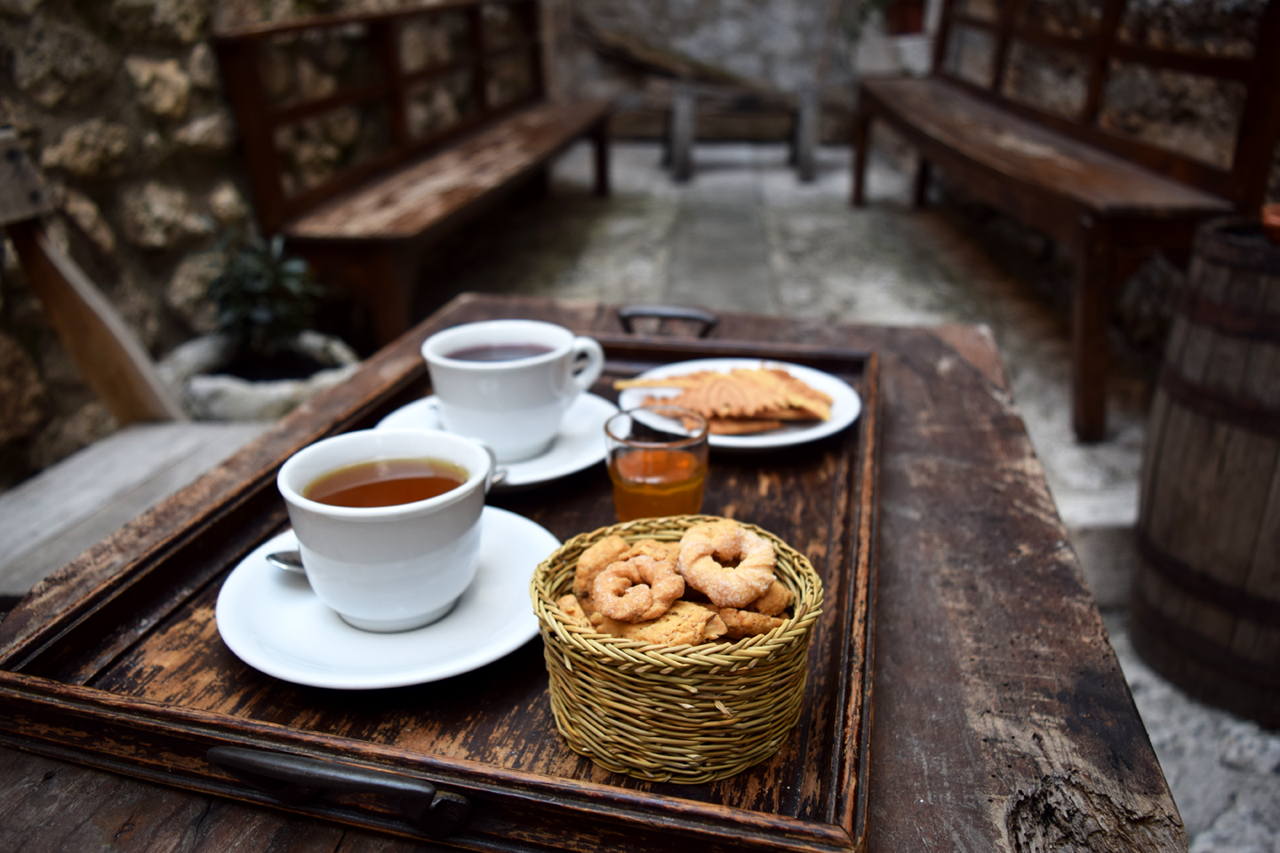 Hand-made teas and biscuits. Photo by Julian Harris
