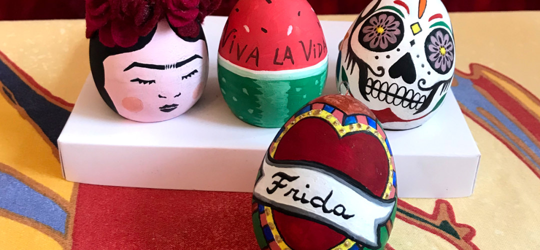 Frida Kahlo & Mexican Easter Egg Decorations