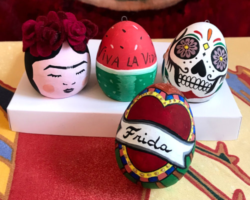Frida Kahlo & Mexican Easter Egg Decorations