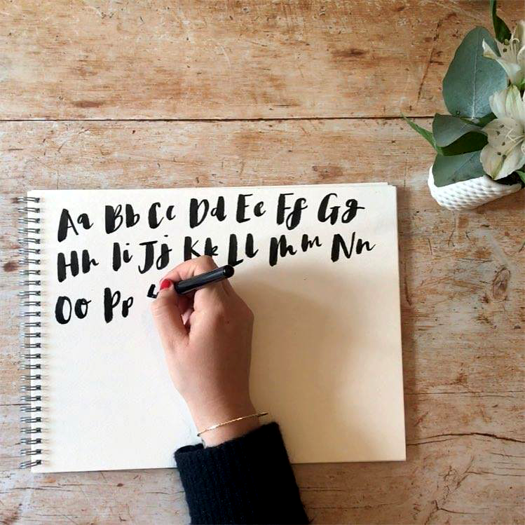 Brush lettering with Becki Clark